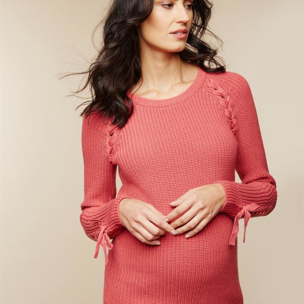 Motherhood Maternity Tie Detail Sweater